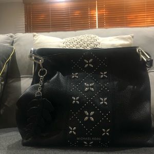 Michael Kors black leather bag